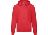 Fruit Of The Loom - Felpa Con Cappuccio Per Bambini E Ragazzi Unisex PC6011 (S) (Rot)