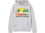 South Park - Felpa Con Cappuccio Da Uomo NS7663 (S) (Grigio Screziato)