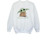 Star Wars - Felpa "The Mandalorian"" Per Ragazzi BI36723 (152-158) (Bianco)"