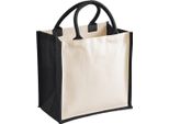 Westford Mill - Borsa Per La Spesa, Iuta PC6348 (Taglia Unica) (Nero)