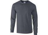 Gildan - Maglietta "Ultra"" Da Uomo/Donna Unisex A Maniche Lunghe PC6163 (4XL) (Grigio Screziato)"