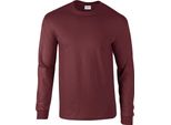 Gildan - Maglietta "Ultra"" Da Uomo/Donna Unisex A Maniche Lunghe RW9626 (S) (Rosso Vino)"