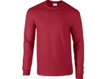 Gildan - Maglietta Unisex A Maniche Lunghe "Ultra"" Uomo/Donna PC6430 (3XL) (Rosso Cardinale)"