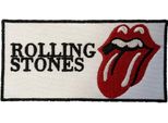 The Rolling Stones - Iscrizione - Toppa Da Applicare Con Il Ferro, Logo In Tessuto RO10147 (Taglia Unica) (Bianco/Rosso/Nero)