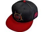Slayer - Cappello Da Baseball Snapback "Hell Awaits"" Per Uomo/Donna Unisex RO10130 (Taglia Unica) (Rosso/Nero)"