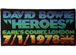 David Bowie - Toppa Da Stirare "Heroes Earls Court"", Tessuto RO10157 (Taglia Unica) (Multicolore)"