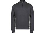 Tee Jays - Felpa Con Mezza Zip Da Uomo PC6451 (Xl) (Grigio Scuro)