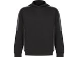 Finden & Hales - Felpa Con Cappuccio "Team"" Per Bambini RW9405 (146-152) (Nero/Grigio Metallizzato)"