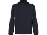 Finden & Hales - Felpa Con Cappuccio "Team"" Per Bambini RW9405 (146-152) (Blu Navy/Bianco)"