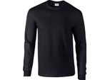 Gildan - Maglietta "Ultra"" Per Uomo/Donna Unisex A Maniche Lunghe PC6430 (S) (Nero)"