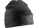 Result Winter Essentials - Uomo/Donna Unisex Printed Flat Beanie RW9407 (Taglia Unica) (Nero)