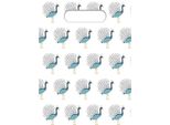 Procos - Sacchetti Party Pavone Confezione Da 6 SG29279 (Taglia Unica) (Bianco/Blu/Verde)