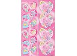 Amscan - Principessa - Foglia Con Adesivi Confezione Da 8 SG30308 (Taglia Unica) (Rosa)
