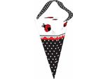 Creative Party - Sacchetti Per Feste A Cono Coccinella Confezione Da 6 SG29685 (Taglia Unica) (Nero/Bianco/Rosso)