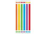 Unique Party - Sacchetti Regalo, Strisce Arcobaleno, Cellophane - Confezione Da 20 SG30578 (Taglia Unica) (Colorful)