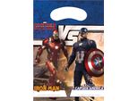 Capitan America Civil War - Sacchetti Party Confezione Da 6 SG30547 (Taglia Unica) (Colorato)