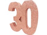 Creative Party - Glitter - Decorazione Da Tavolo "Numero 30"" - Plastica SG29263 (Taglia Unica) (Oro Rosa)"