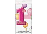 Unique - Tovaglia Per Festa, Plastica, 1° Compleanno SG29906 (Taglia Unica) (Colorato)