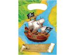 Sacchetti Per Feste "Pirata Del Tesoro Sepolto"" Confezione Da 8 SG31283 (Taglia Unica) (Colorato)"