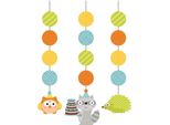 Creative Party - Foresta - Decorazione Da Appendere 3-Pack - Carta, Corda SG31182 (Taglia Unica) (Colorato)