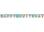 Amscan - Bandiera "Ocean Buddies"", Buon Compleanno - Carta SG30959 (Taglia Unica) (Colorato)"