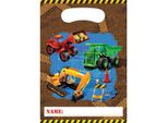 Creative Party - Sacchetti Per Feste Con Camion "Construction"" Confezione Da 8 SG30924 (Taglia Unica) (Colorati)"