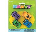 Unique Party - Bomboniere Per Feste Con Auto Da Corsa 4 Pezzi SG32171 (Taglia Unica) (Colorato)