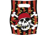Amscan - Sacchetti Per Feste "Pirate Lolly"", Bandiera Pirata - Confezione Da 6 SG32132 (Taglia Unica) (Colorato)"