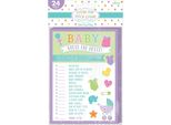Amscan - Gioco Per Feste "Indovina Il Prezzo"", Carta, Baby Shower 24-Pack SG31868 (Taglia Unica) (Colorato)"