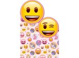 Emoji - Unicorno E Arcobaleno - Biglietto Di Auguri - Cartoncino SG30938 (Taglia Unica) (Rosa/Giallo)