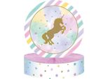 Creative Party - Unicorno - Centrotavola Per Feste, Foglio SG31395 (Taglia Unica) (Colorato)