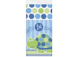 Unique Party - Tartaruga - Tovaglia Per Festa, Plastica, 1° Compleanno SG30336 (Taglia Unica) (Blu)