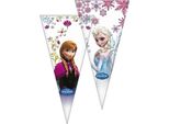 Frozen - Sacchetti Per Feste A Cono Confezione Da 6 Pezzi SG32247 (Taglia Unica) (Bianco/Colorato)