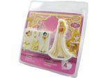 Disney Princess - Gomme, Figure 4-Pack SG31880 (Taglia Unica) (Giallo/Bianco Naturale)