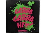 Ramones - Toppa Da Stirare "Gabba Gabba Hey!"", Tessuto RO10163 (Taglia Unica) (Nero/Verde/Rosa)"