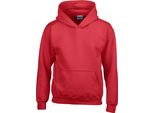 Gildan - Felpa Con Cappuccio Per Bambini PC6242 (104) (Rosso)