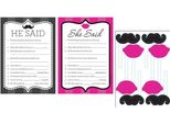 Creative Party - Gioco Per Feste, Set Per La Festa Della Sposa SG33114 (Taglia Unica) (Bianco/Nero/Rosa)