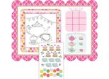 Creative Party - Tovaglietta, Set Da Tè SG33174 (Taglia Unica) (Rosa/Bianco)