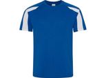 Awdis Cool - Maglietta Da Uomo Traspirante PC5918 (Xxl) (Blu Reale/Bianco Artico)
