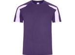 Awdis Cool - Maglietta Da Uomo Traspirante PC5918 (M) (Viola/Bianco Artico)