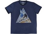 Def Leppard - Maglietta Unisex Uomo/Donna RO10190 (Xxl) (Blu Denim)