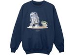 Star Wars - Felpa "The Mandalorian"" Per Bambina BI38401 (128) (Blu Navy)"
