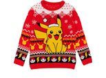 Pokemon - Maglia Per Bambini - Design Natalizio NS7253 (158-164) (Rosso)
