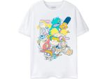 Nickelodeon - Maglietta "Classic 90'S"" Da Uomo A Maniche Corte NS7236 (S) (Bianco)"