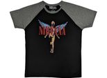 Nirvana - Maglietta "Angelic"" Per Uomo/Donna Unisex Maniche Raglan RO10199 (Xl) (Nero/Grigio)"