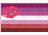Henbrandt - Rossetto - Bandiere "Lesbian Pride"", Carnevale SG32403 (Taglia Unica) (Multicolore)"