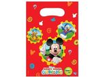 Topolino - Sacchetti Di Plastica Per Feste "Clubhouse"" Confezione Da 6 SG21843 (Taglia Unica) (Rosso/Giallo/Verde)"