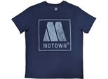 Motown Records - Maglietta Logo Per Uomo/Donna Unisex RO10216 (S) (Blu Denim)