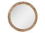 Specchio Clayre & Eef Ø 60X6 Cm Marrone Verde Legno