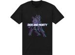 Rick And Morty - Maglietta Uomo/Donna Unisex PN100 (3XL) (Nero)